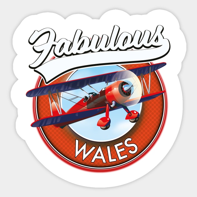 Fabulous Wales travel patch. Sticker by nickemporium1